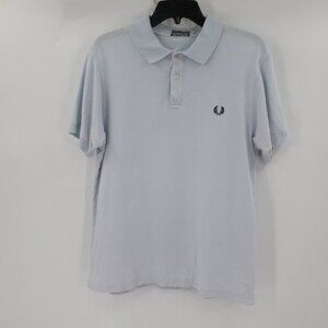 Vintage Fred Perry sportswear Polo Shirt mens medium Made in England light blue